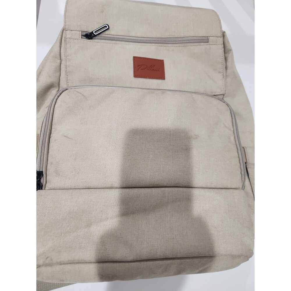 Pillani All in One Diaper Bag Backpack Gray Zipper Baby Gear Changing Pad